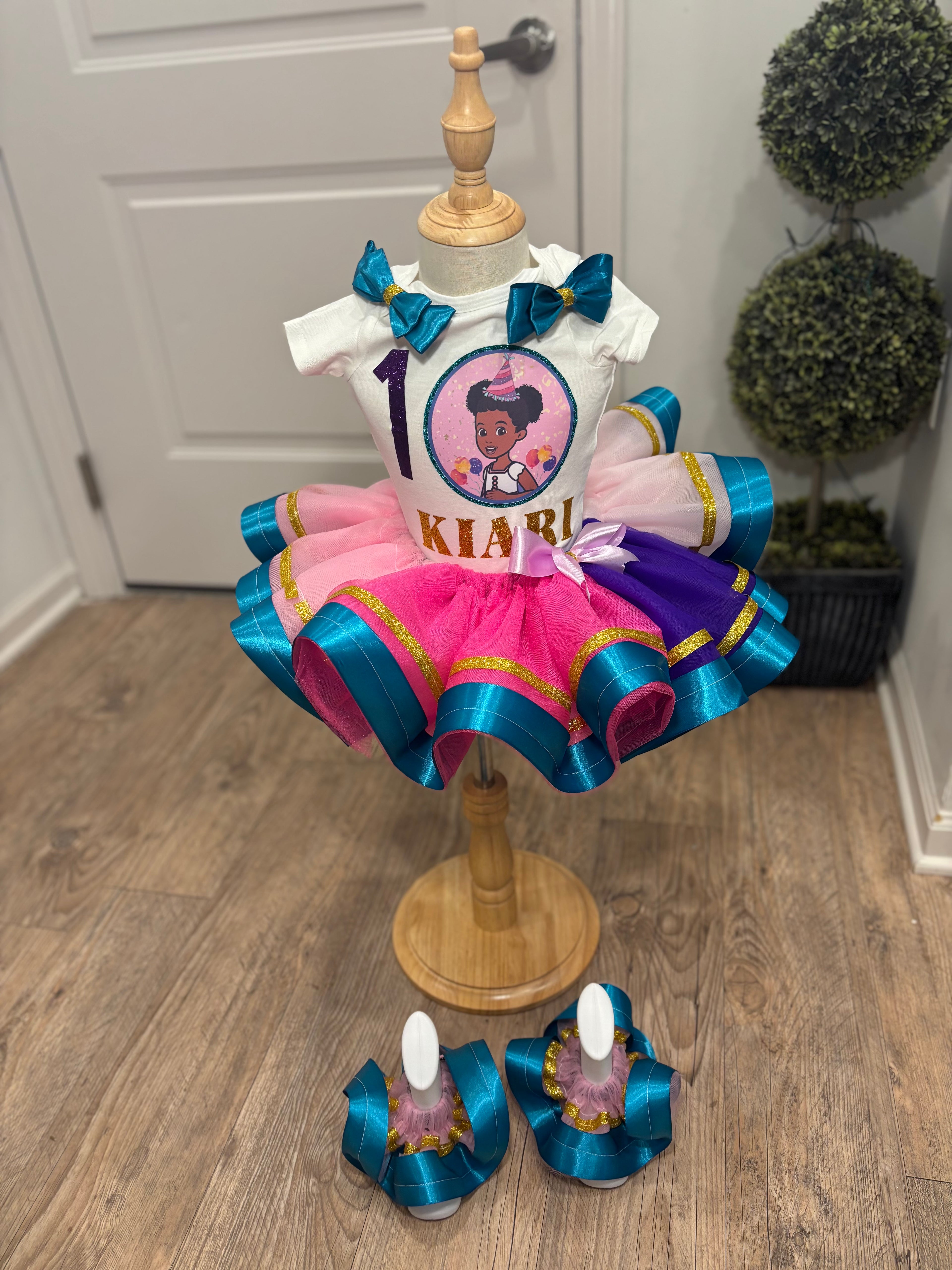 Custom Tutu Set w Ruffle Socks