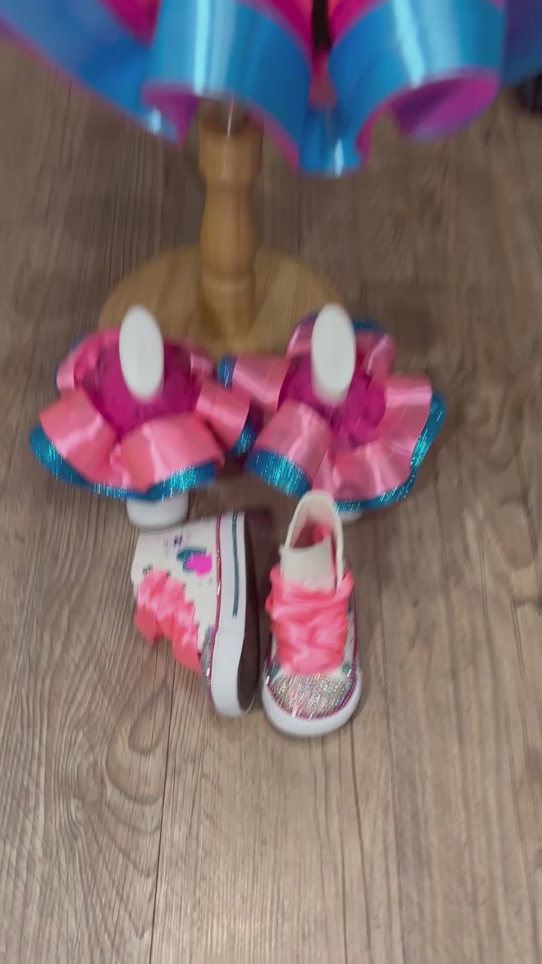 Custom Tutu Set w Ruffle Socks & Converse